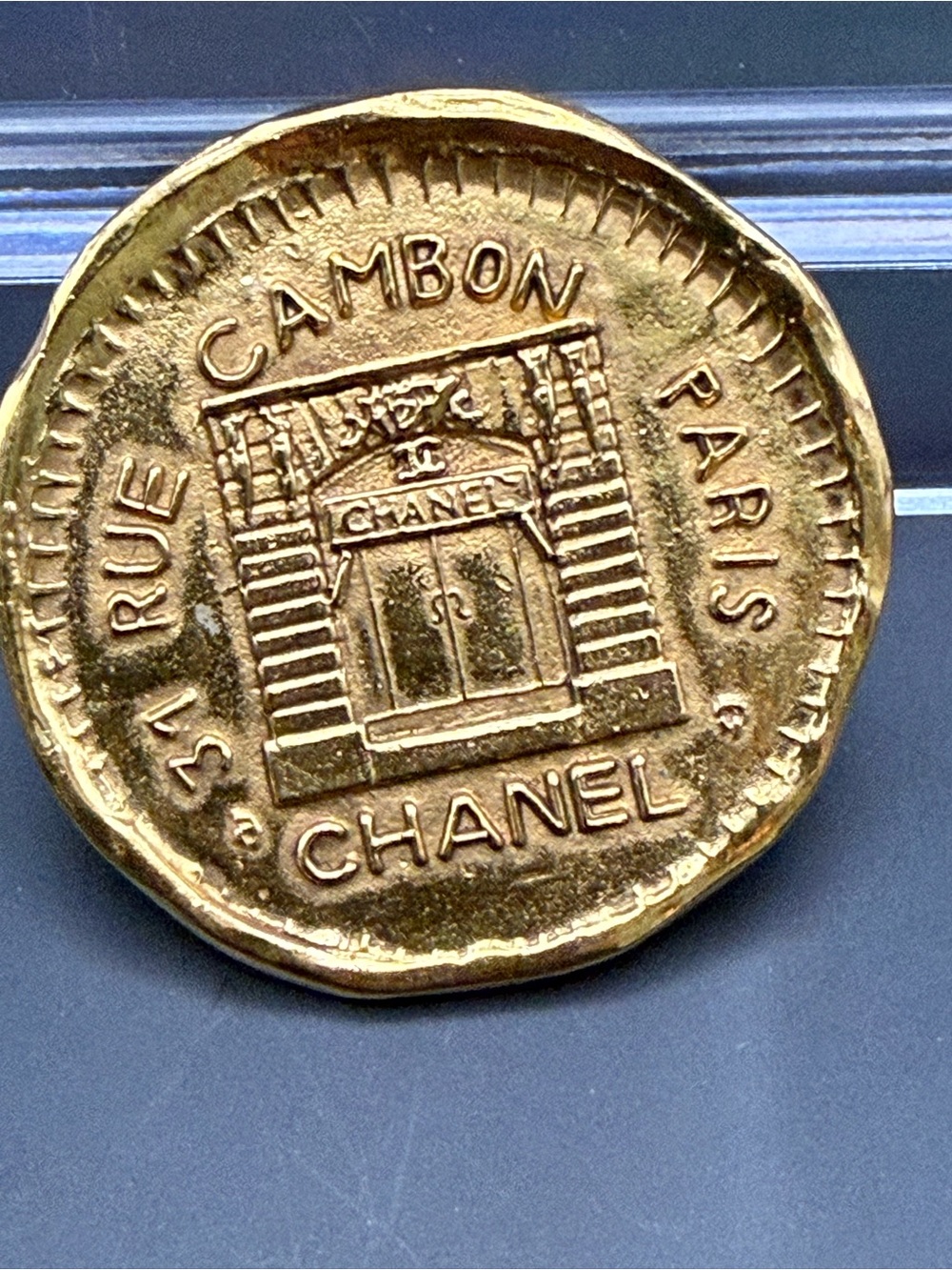 CHANEL Vintage 31 Rue Cambon Storefront Brooch Authentic